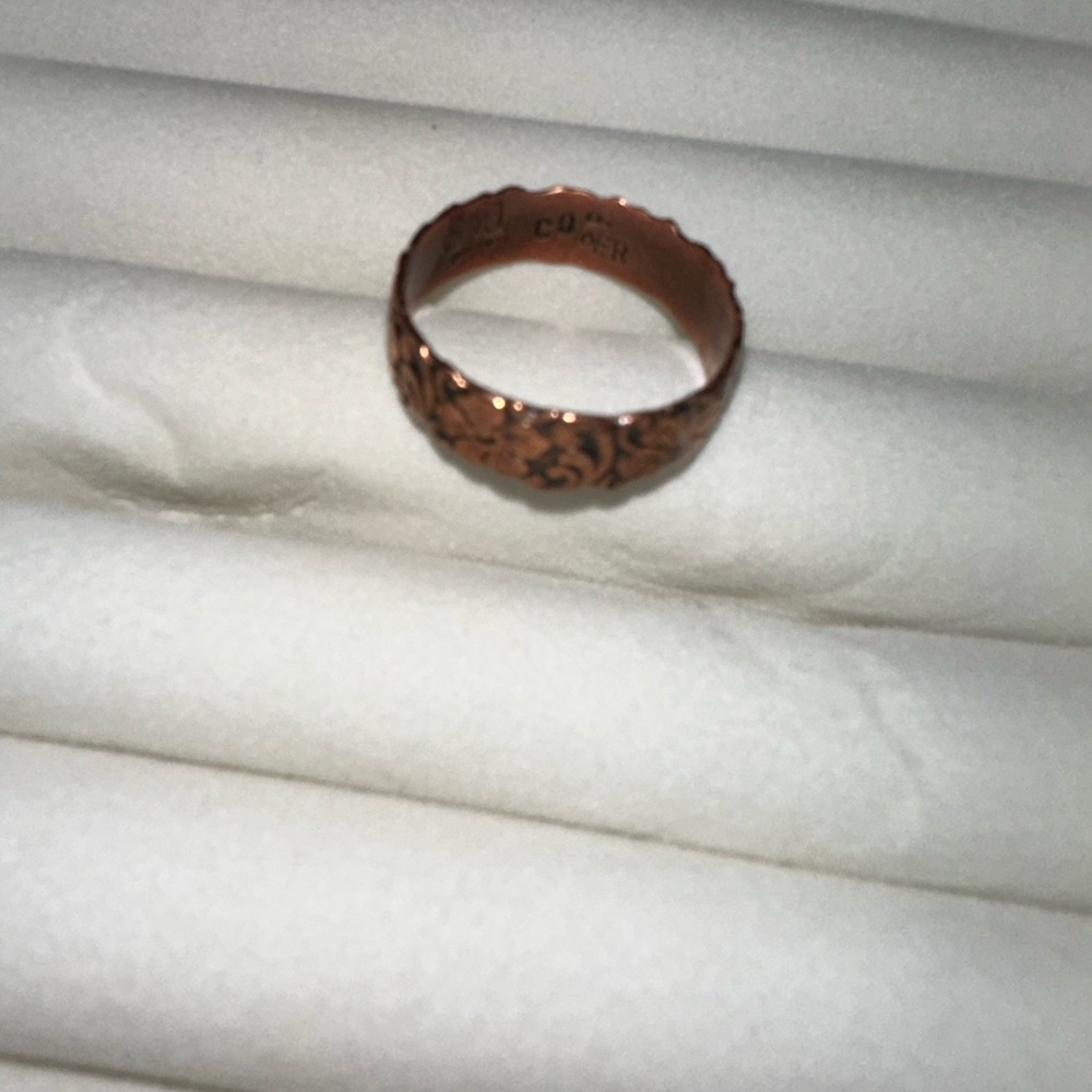 Copper handcrafted ring - Picture 3 of 4